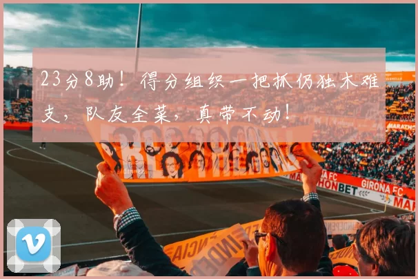 23分8助！得分组织一把抓仍独木难支，队友全菜，真带不动！